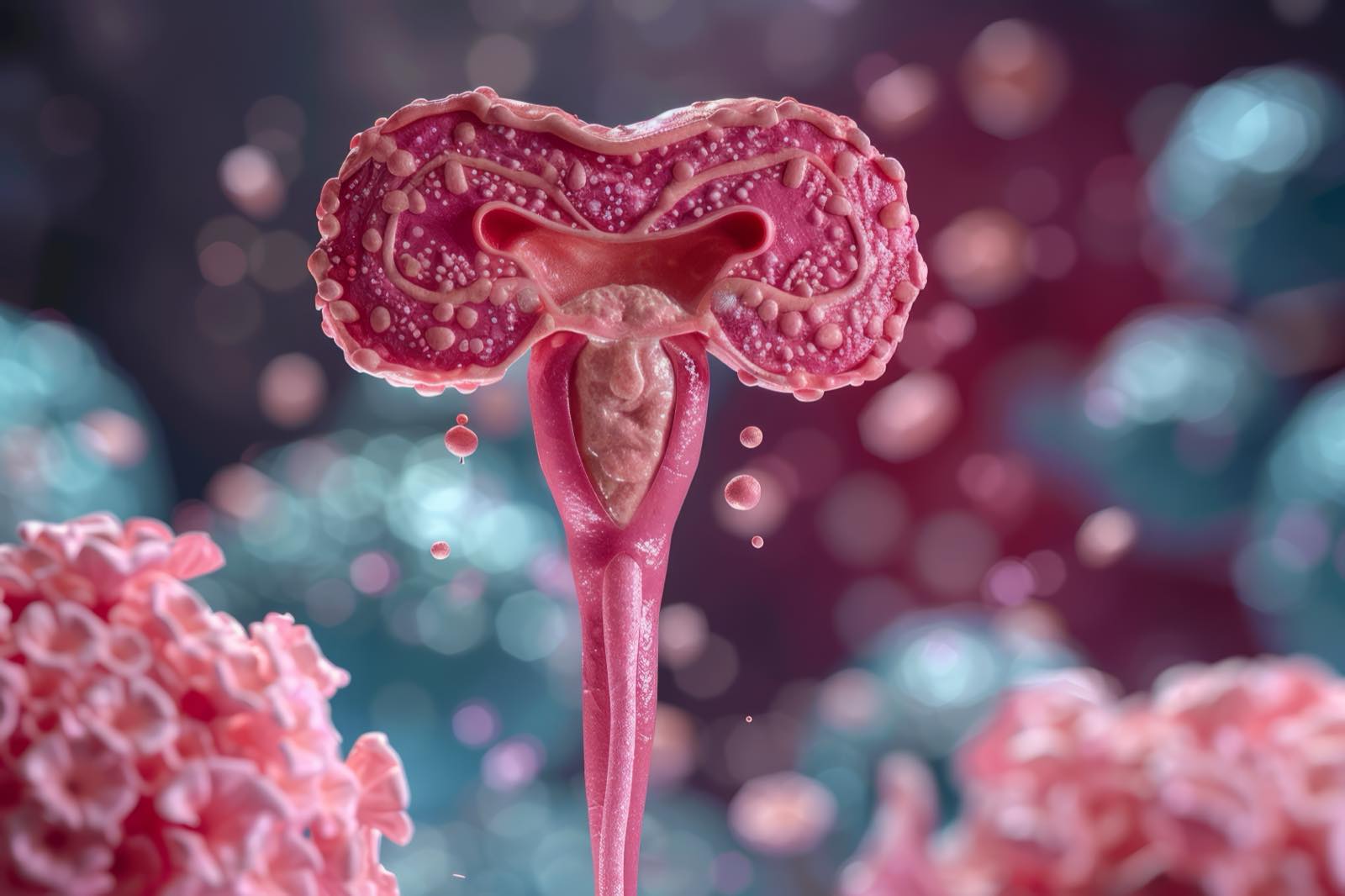 Three-dimensional rendering of the female reproductive system at the cellular level