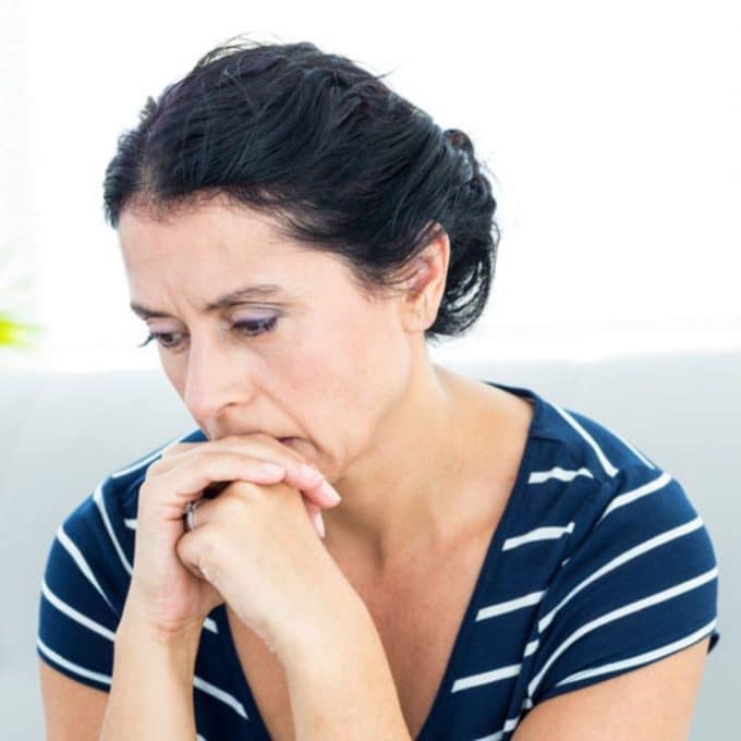 woman worried about infertility