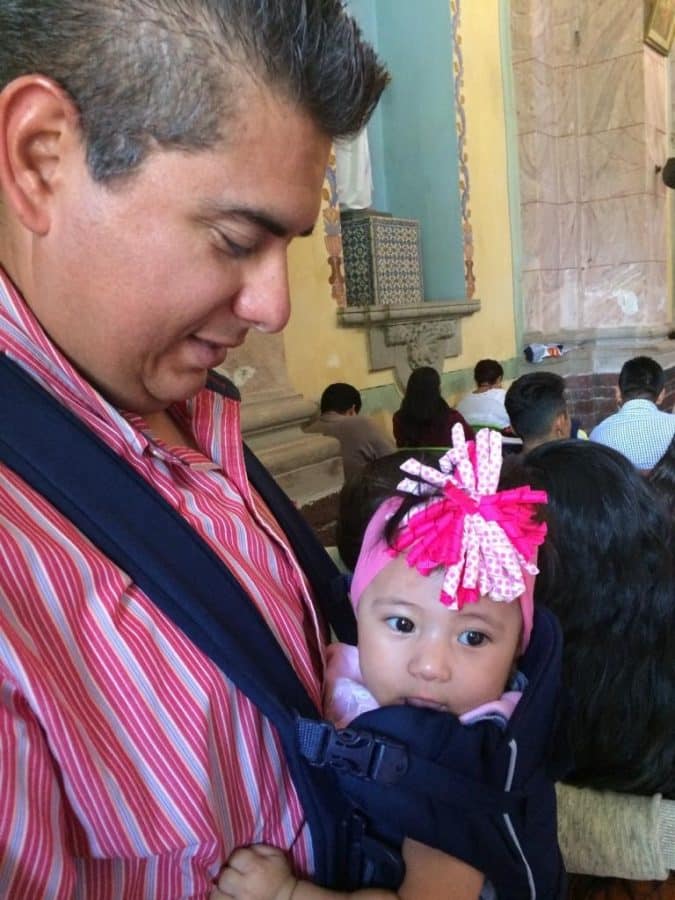 Fernando holding Cielo