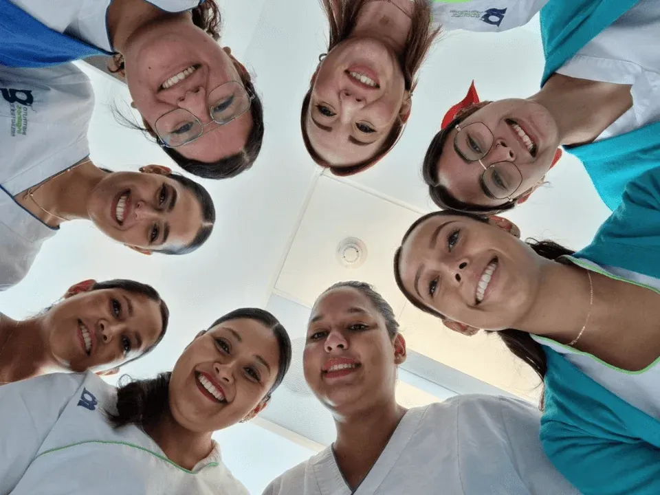 Team of collaborators in a modern office, reflecting companies that care for integral wellbeing