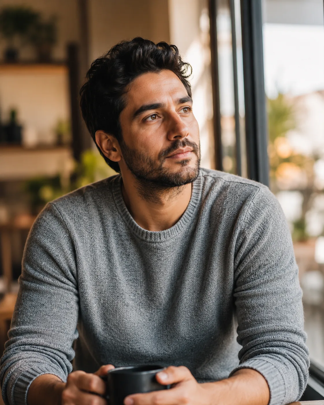 Hombre joven en momento de reflexión sobre su decisión de preservar su fertilidad en Ingenes