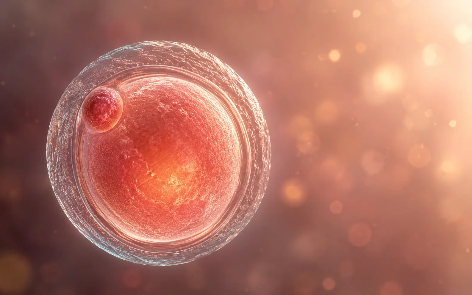 Imagen científica de óvulo humano (oocito) preservado por vitrificación en Ingenes