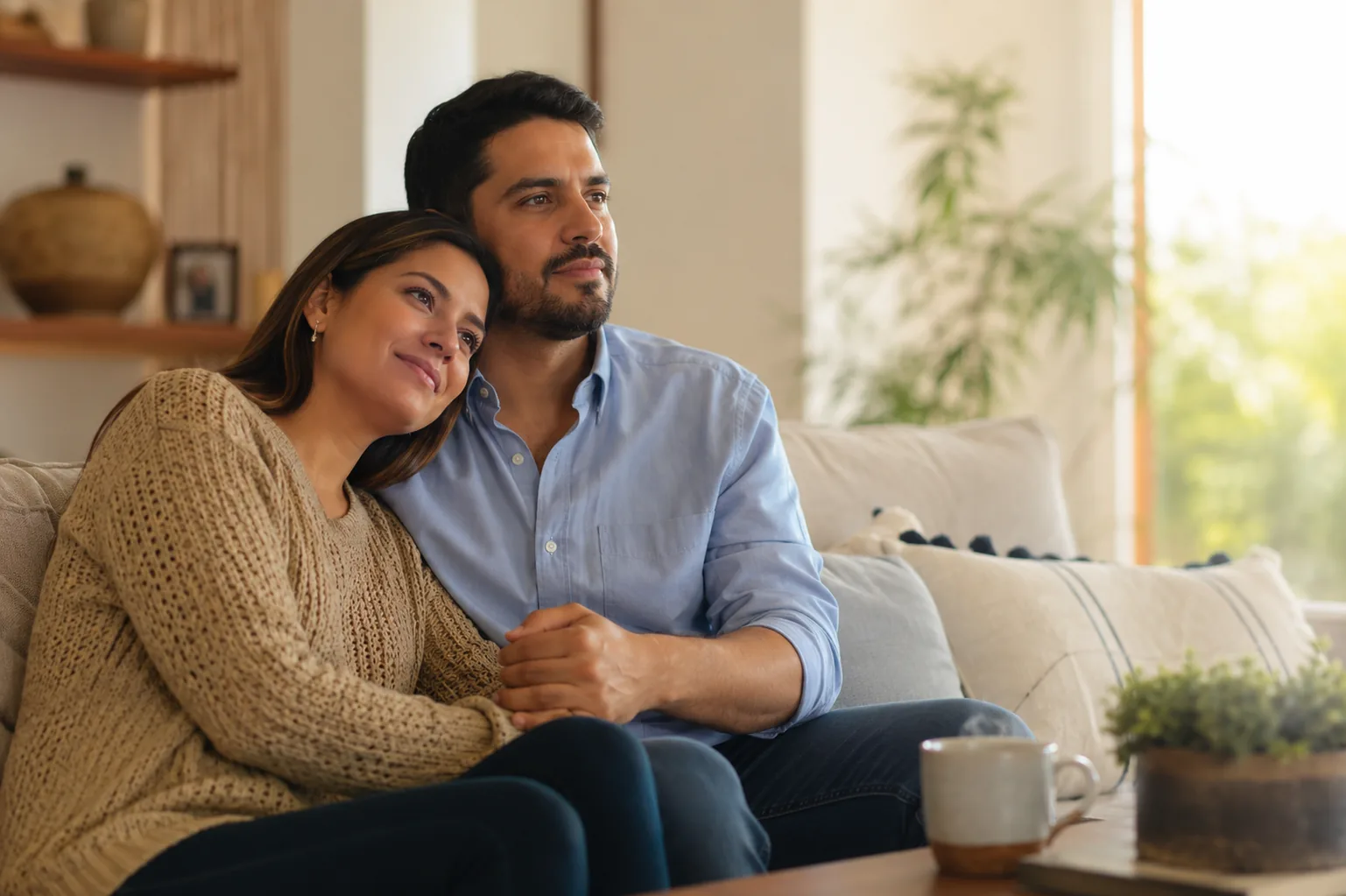 Pareja iniciando el camino hacia su bebé