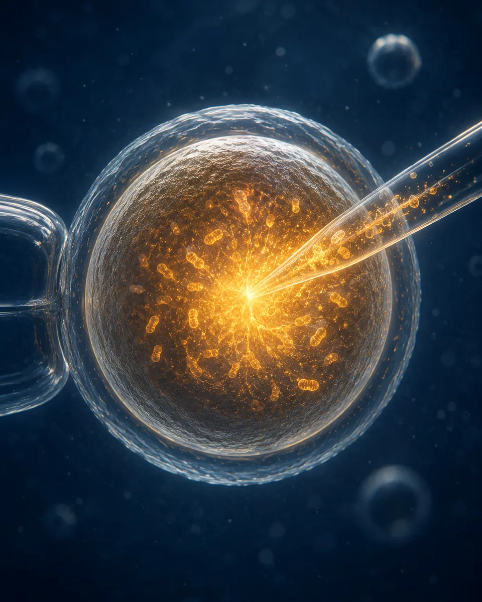 Visualization of the egg's mitochondria and cellular energy, the core of IVF MORE™ restoration