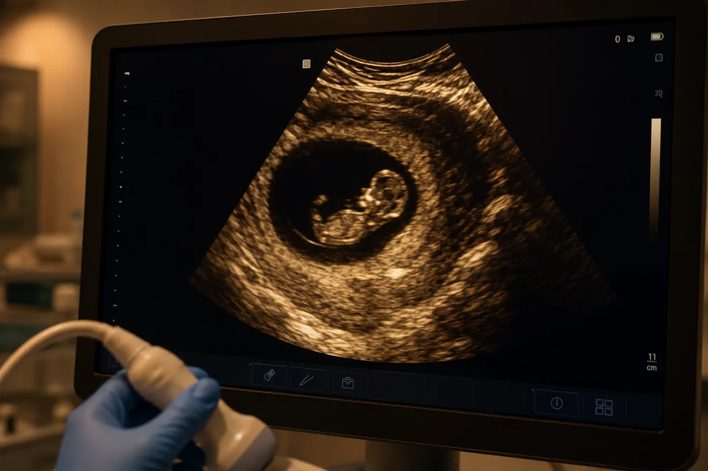 Ecografía 3D avanzada mostrando el desarrollo fetal con alta precisión