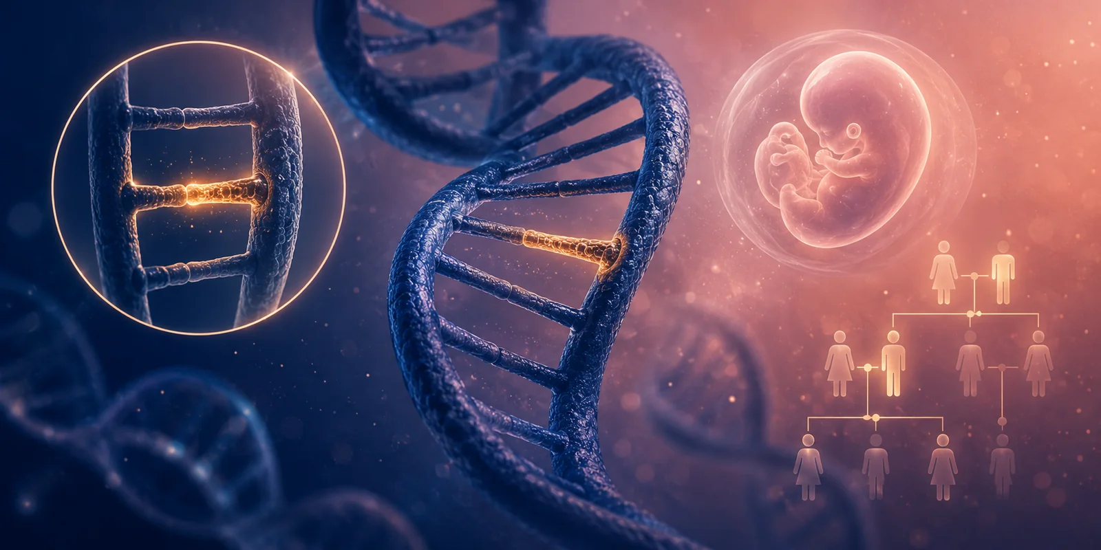 Genetic DNA analysis to detect inherited monogenic mutations