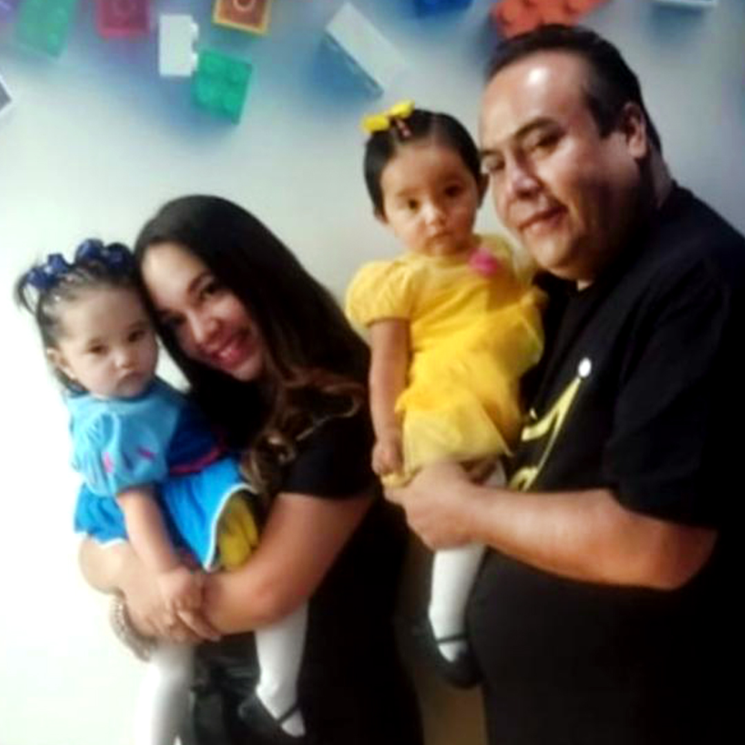 Happy parents with their babies